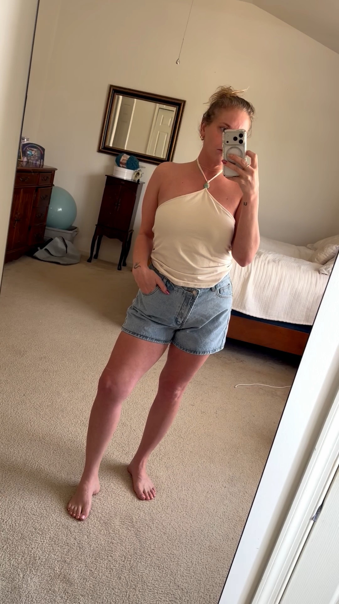 This V neck buttery soft built in bra tank with stone accent piece is on sale at Target for $8.50 🙌🏼🙌🏼

I’m heading down to the beach and I’m so comfy and trendy… and the girls are staying in place ☀️ 

#LTKSummer #LTKWomens #LTKGirls #LTKPricedrop #LTKUnder10 #TargetFinds #beachvacationoutfit #summerourfitinspo #TargetFashion #summerdenim #statementpiece #everydayfashion #affordable

#LTKootd #LTKSaleAlert #LTKMidsize