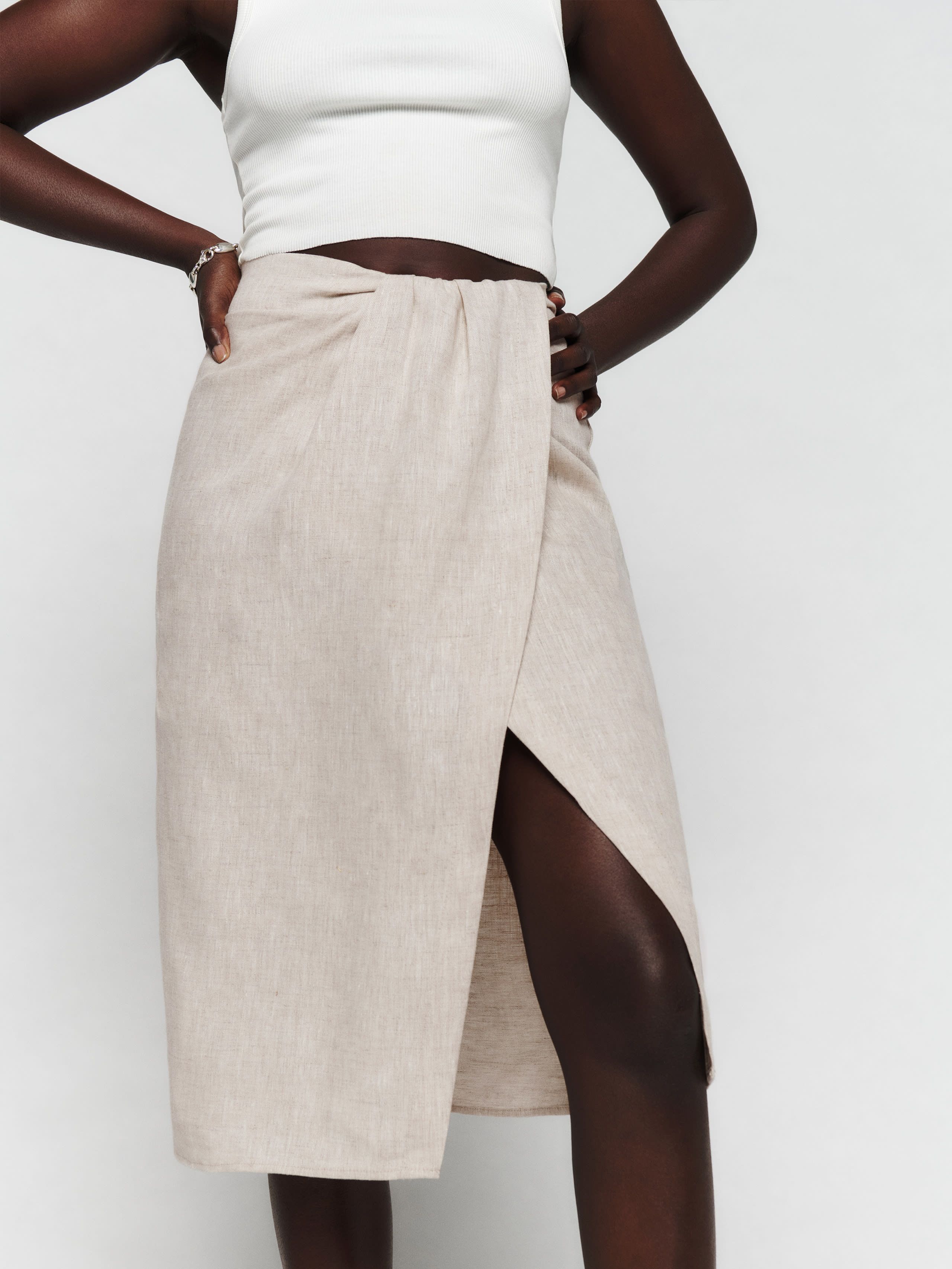 Hazel Linen Skirt | Reformation (US & AU)