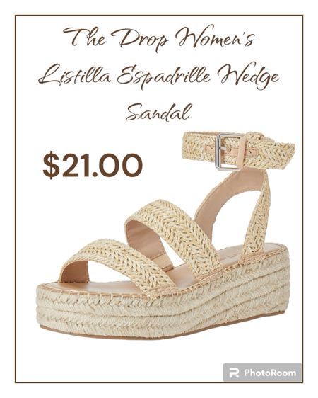 Cute beige wedge sandals from Amazon. On SALE for $21.00. Cute summer sandals. 

#sandals
#amazonshoes

#LTKshoecrush #LTKfindsunder50