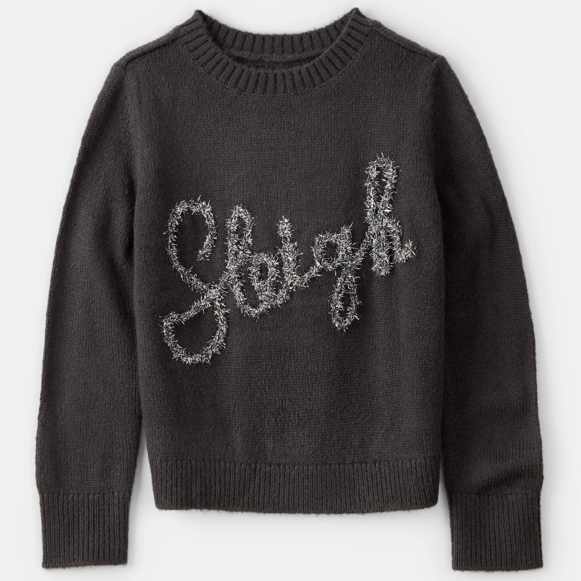 Girls 4-14 Carter's Christmas Sleigh Long-Sleeve Sweater | Kohl's