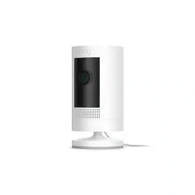 Ring - Refurbished Excellent - Stick Up Indoor/Outdoor Wired 1080p Security Camera - White | Best Buy U.S.