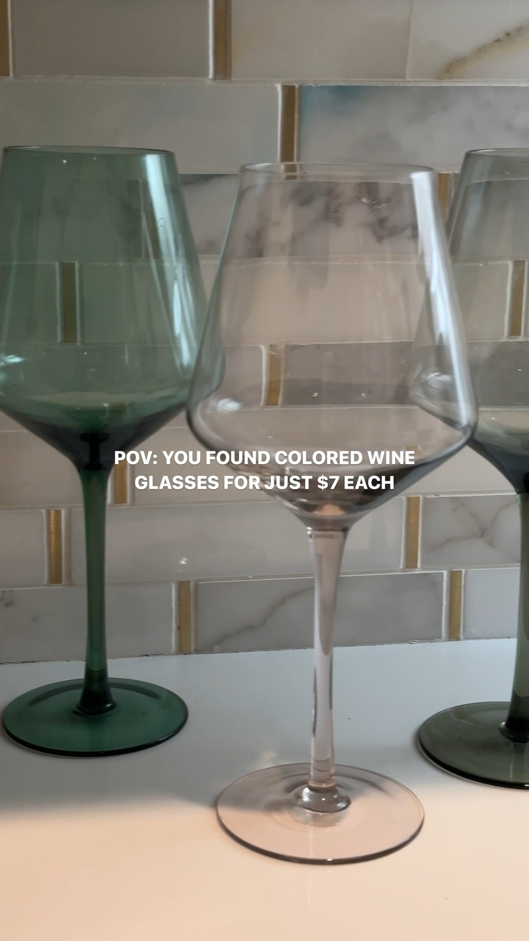 The viral $7 wine glasses from Target are still in stock! Grab them while you can! I did 2 of each color, but the green is my favorite!! 

Home decor
Kitchen 
Valentine’s Day 

#LTKGiftGuide #LTKfindsunder50 #LTKhome