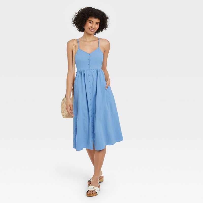 Women's Sleeveless Tie-Back A-Line Dress - Universal Thread™ | Target