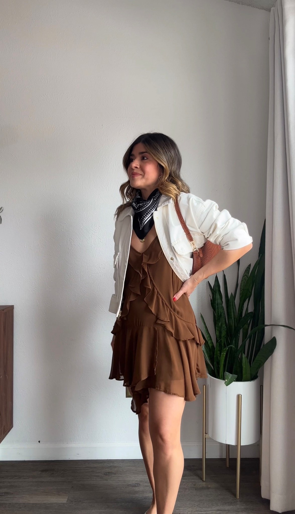 I’m loving how chic this jacket looks with this dress! Added the neck scarf for added detail! 
Dress size xs
Jacket size small. Use code CHICTALKCH25 for 25% off. It’s on sale and this code will give you an additional 25% off! 

#LTKSaleAlert #LTKootd #LTKSeasonal