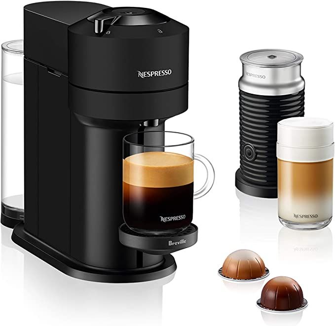 Nespresso BNV550MTB Vertuo Next Espresso Machine with Aeroccino by Breville, Black Matte | Amazon (US)