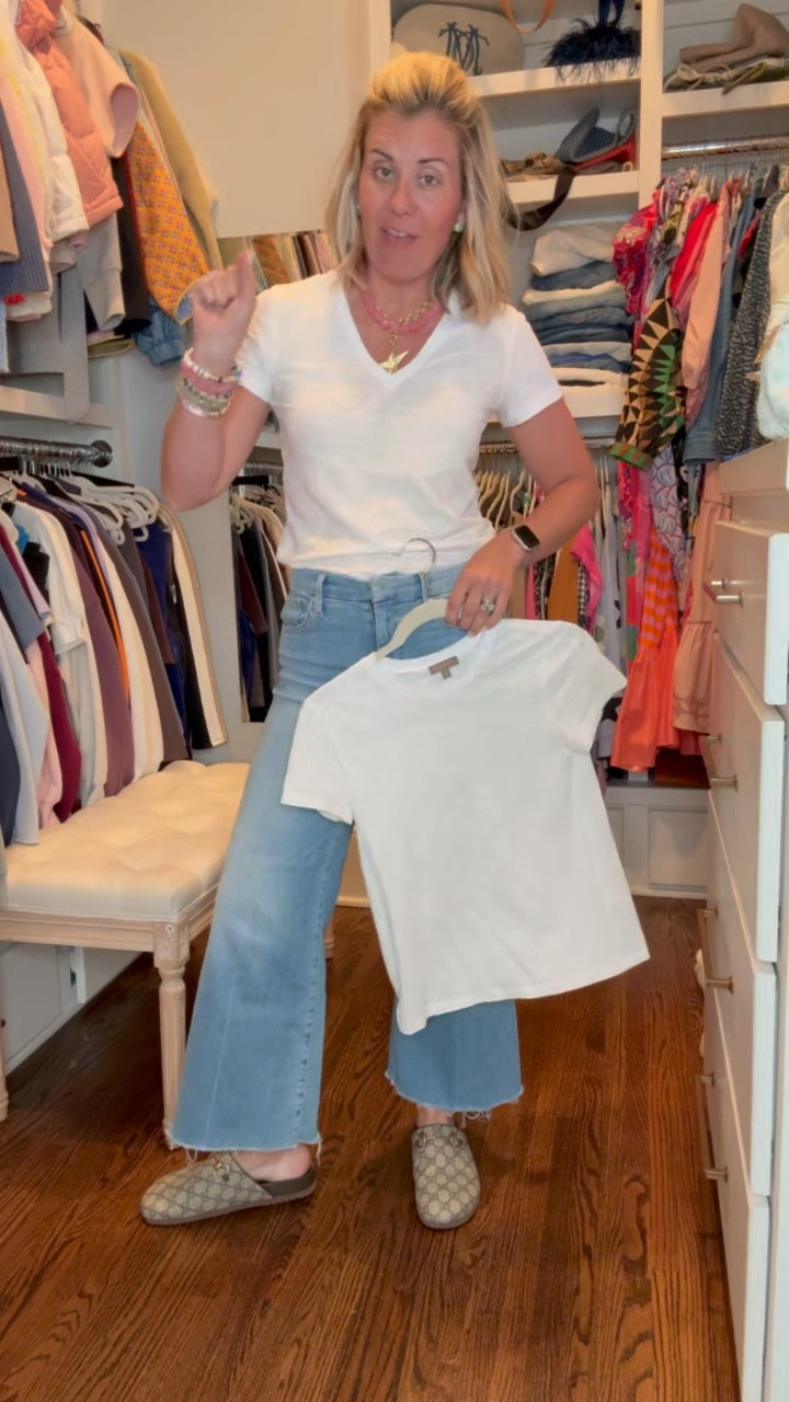 Hero item of my closet…..WHITE TEE! I have a closet full, but I would say Lilla P is my fav. They are just so well-made and not see-through. I wear xs. 

Code CMLP15 for 15% off sitewide

#LTKmomlife #LTKdayinmylife #LTKOver40