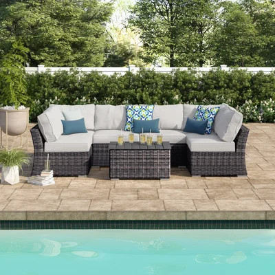 Dayse Fully Assembled 4 - Person Seating Group with Cushions |Ready-to-enjoy outdoor seating | Wayfair North America