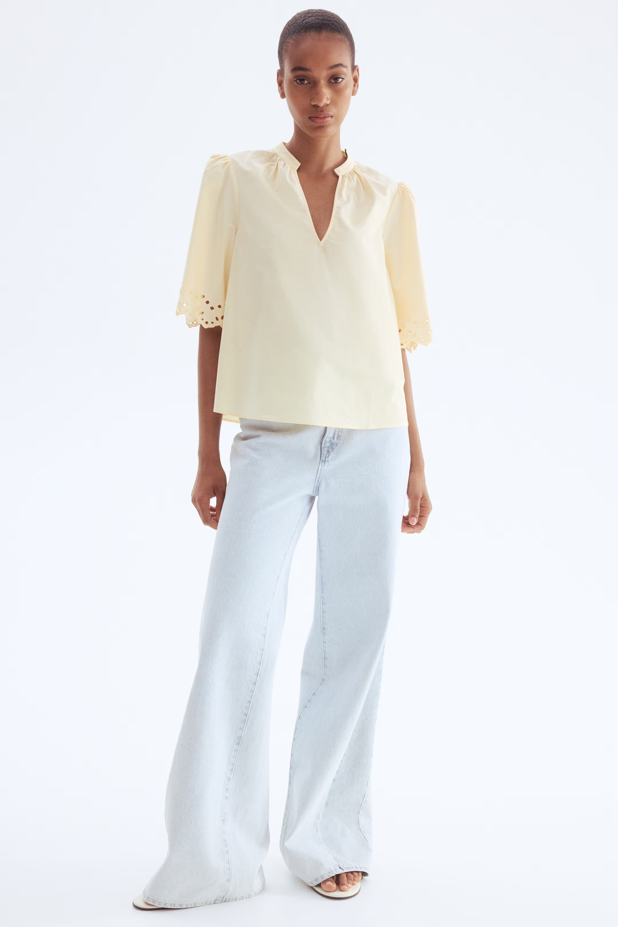 Broderie anglaise cotton blouse | H&M (UK, MY, IN, SG, PH, TW, HK)