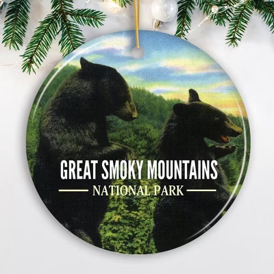 Vintage Style Great Smoky Mountains National Park Ornament| OrnamentallyYou | Target