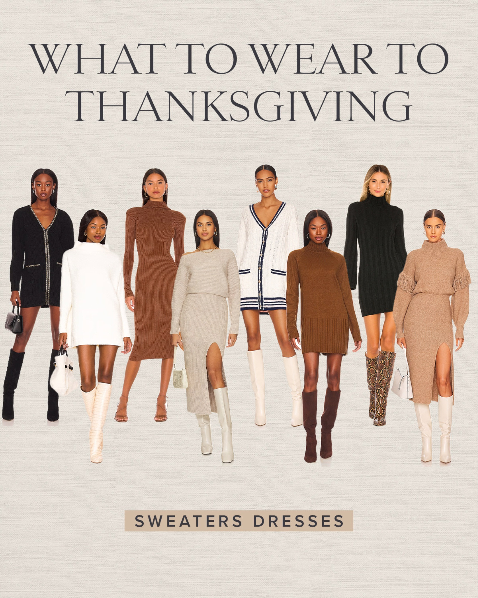 FASHION \ what to wear to thanksgiving dinner🦃 Sweater Dress selects!

Fall outfit 

#LTKstyletip #LTKSeasonal