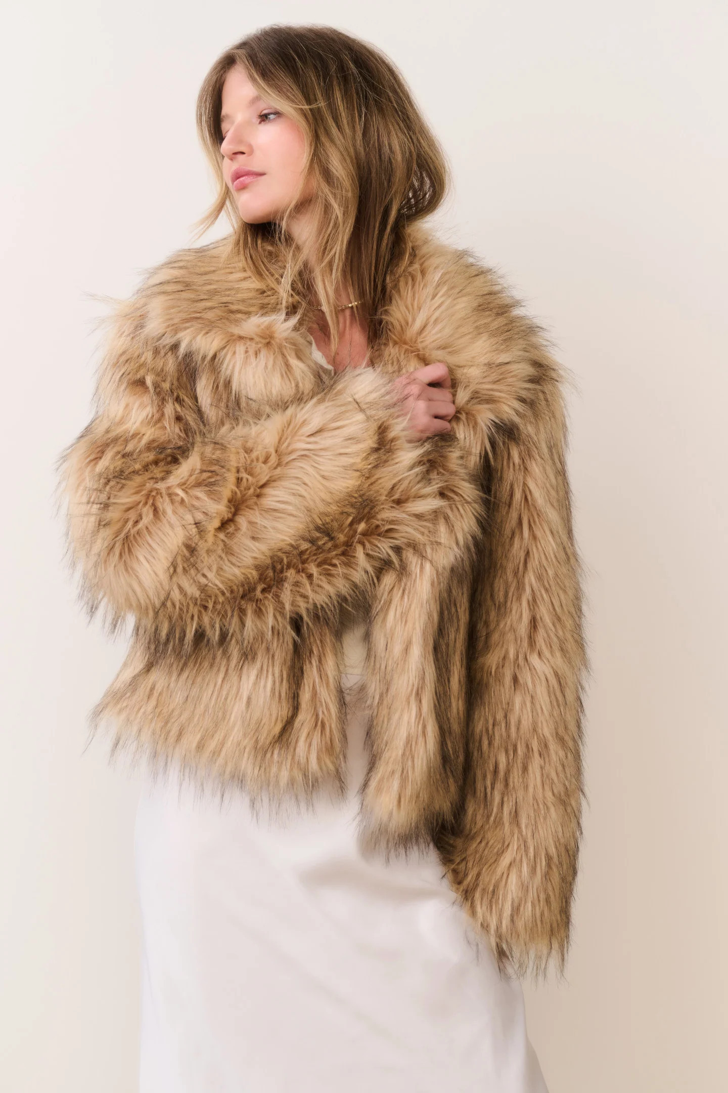 Valina Faux Fur Jacket | LoveShackFancy