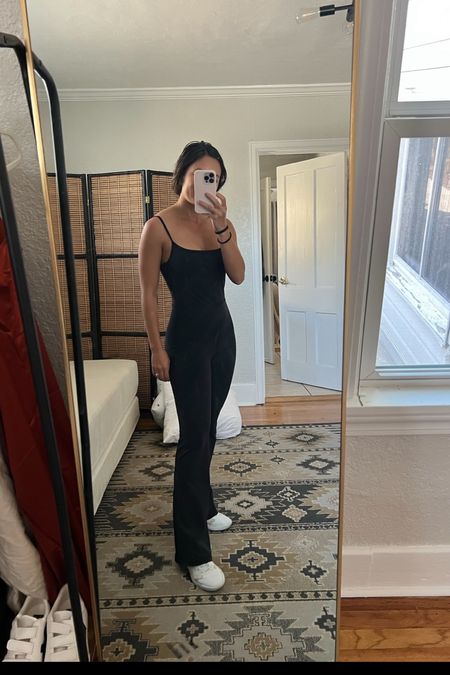 Black jumpsuit. Black one piece. Black jumpsuit artizia. Fall outfit. On sale. Wearing a small. Bump and postpartum friendly 

#LTKbump #LTKsalealert