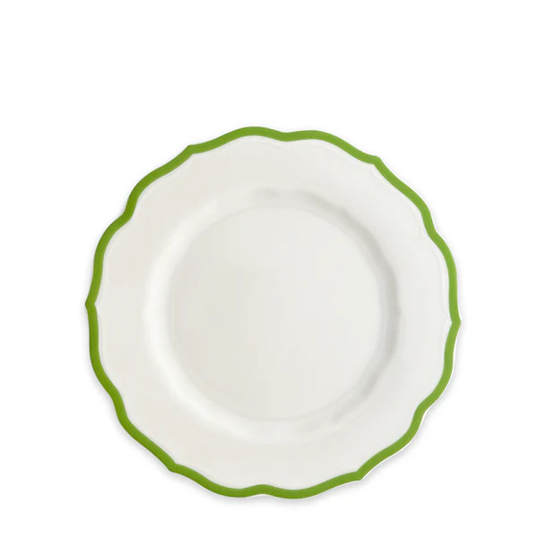 Stella Scalloped Verde Salad Plate | Caskata