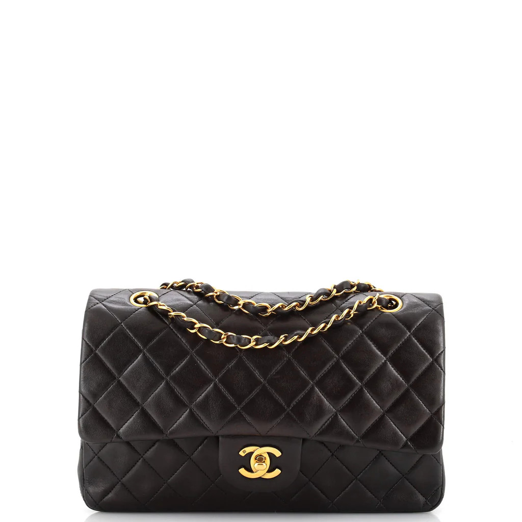 Vintage Classic Double Flap Bag Quilted Lambskin Medium | Rebag