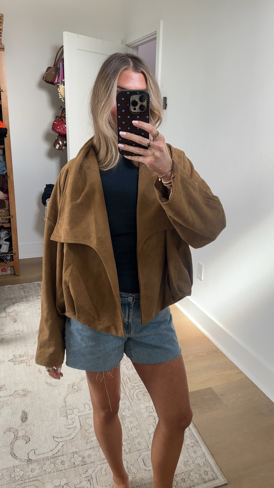 Amazon size small Xunger Women’s Faux Suede Wrap Jacket Casual Lapel Collar Long Sleeve Open Front Loose Spring Fall Outerwear Coat

#LTKSeasonal #LTKSaleAlert #LTKootd