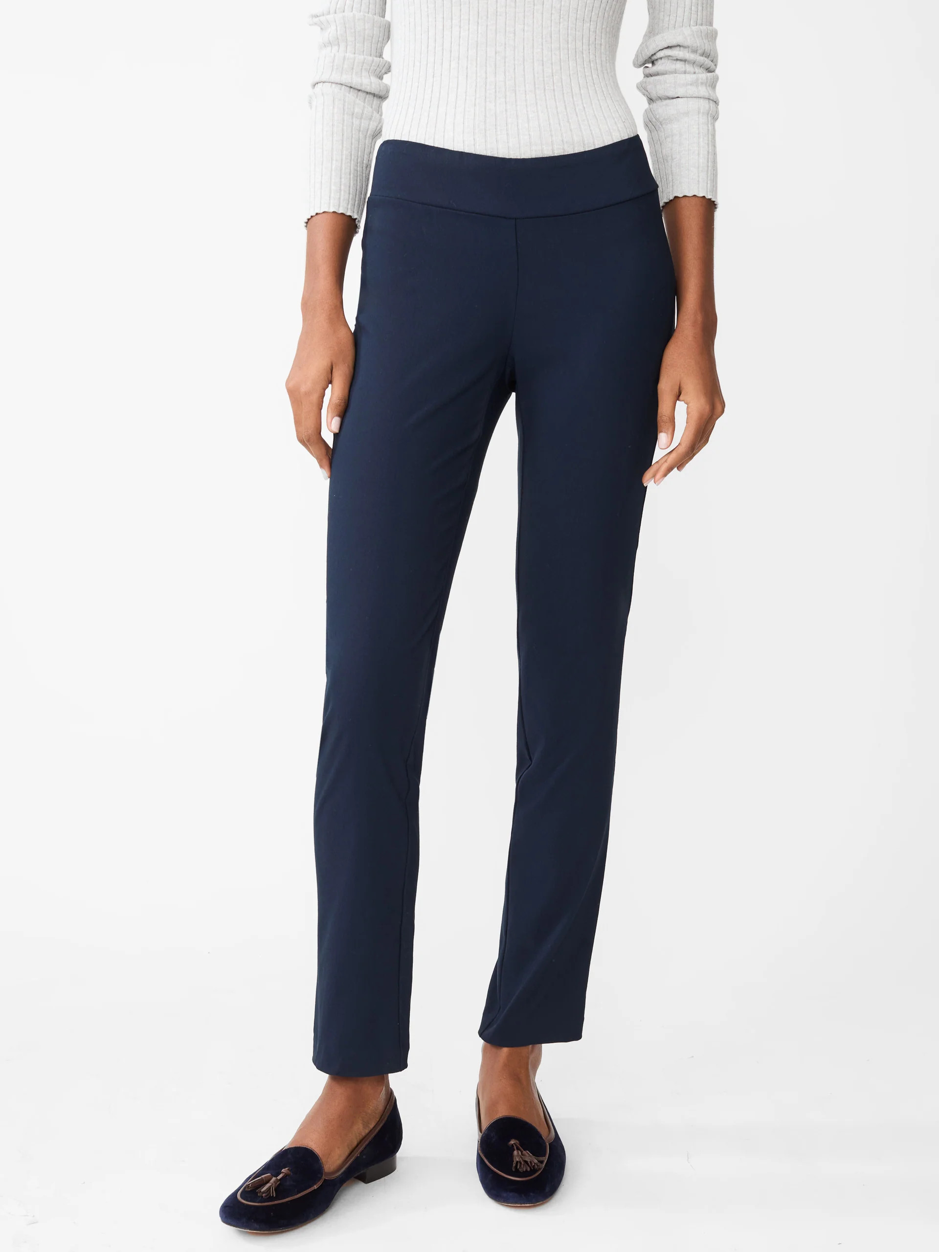 Winter Navy Solid Masie Pants | Women's Pants  | J.McLaughlin | J.McLaughlin