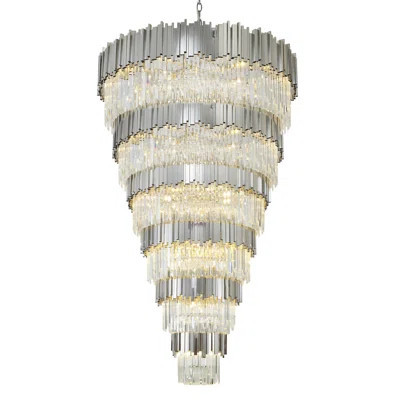 60 Light Tiered Chandelier With Crystal Accents | Wayfair North America