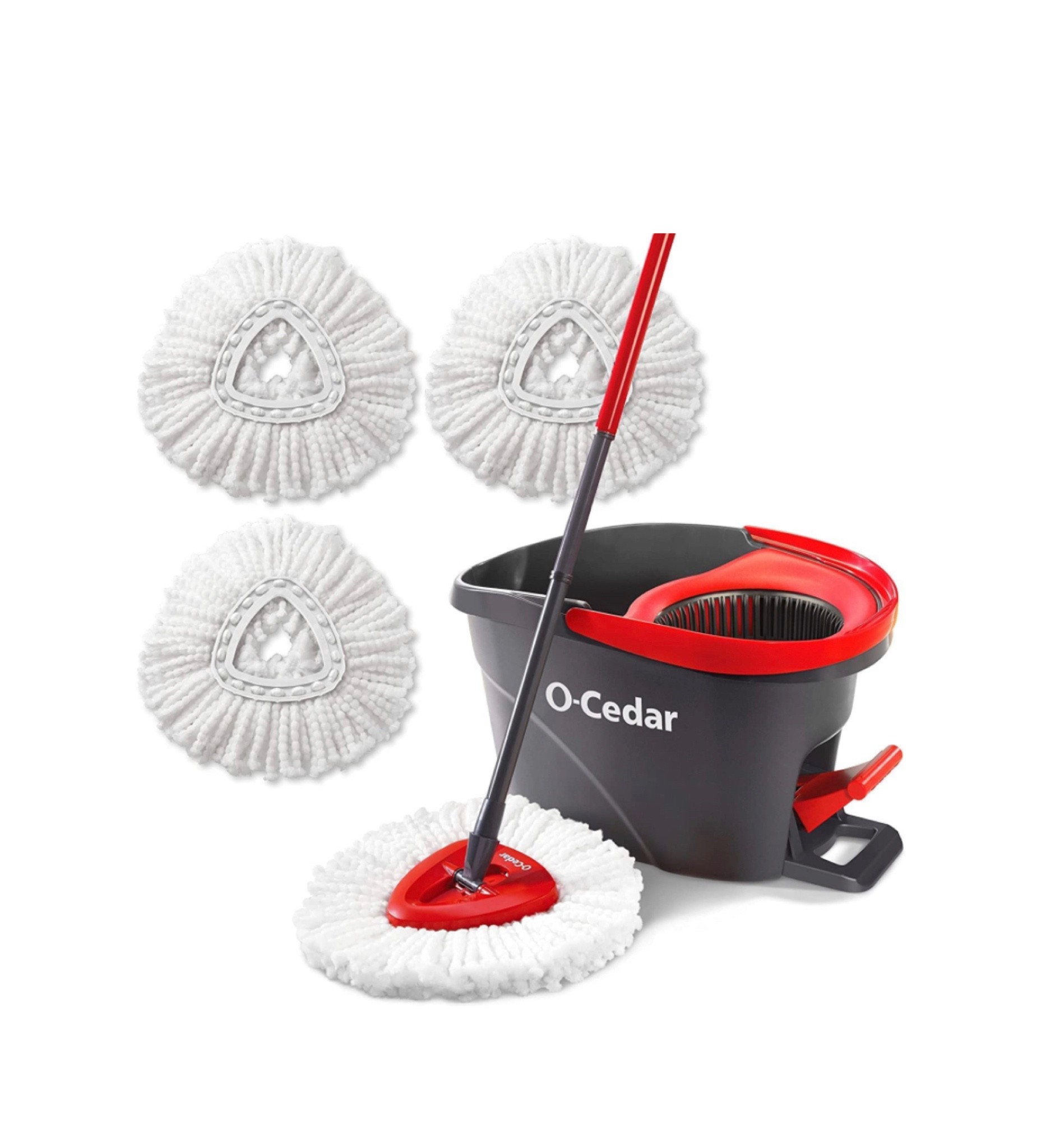 Shop O-Cedar System Easy Wring Spin Mop & Bucket with 3 Extra Refills including. Shop via the link below.  

clean | mop | organized home | kitchen | bathroom | dining room | entry way | foyer | #founditonamazon #LTKunder100 

#LTKsalealert #LTKhome