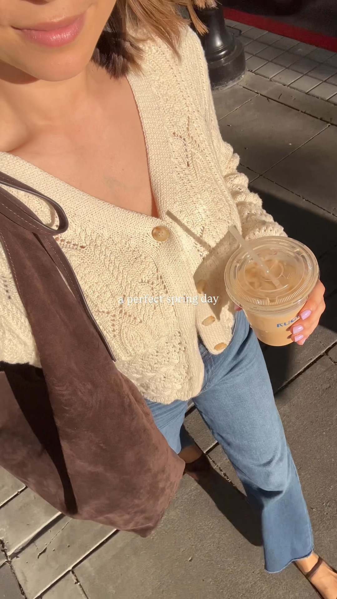 Spring outfit 

All in Favor cardigan - wearing small, 100% and love the detailing. Under $60!
Daze jeans - comfy & stretchy jeans 
Madewell ballet flats
Reformation suede bag - new bag! Soo beautiful & love how it can be dressed up or down. linked similar for $100 
@nordstrom earrings 

#nordstrompartner 

#LTKFindsUnder100 #LTKStyleTip