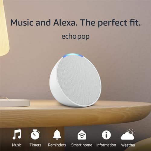 Amazon Echo Pop | Compact smart speaker with Alexa | premium Alexa features available for purchas... | Amazon (US)