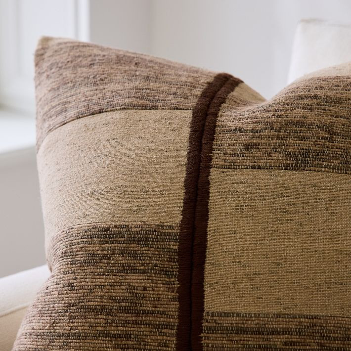 Spliced Texture Pillow Cover | West Elm (US)