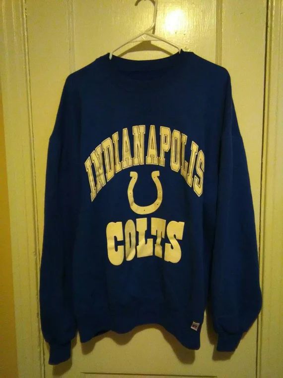 Retro Indianapolis colts Russell athletic sweater sz XL | Etsy (US)