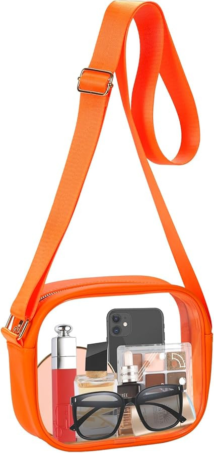 Clear Crossbody Bag, Stadium Approved Clear Purse Bag for Concerts Sports Events Festivals | Amazon (US)