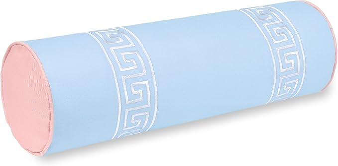 Hofdeco Premium Coastal Grandmillennial Patio Indoor Outdoor Bolster Pillow Cover Only, 8"x24" Wa... | Amazon (US)