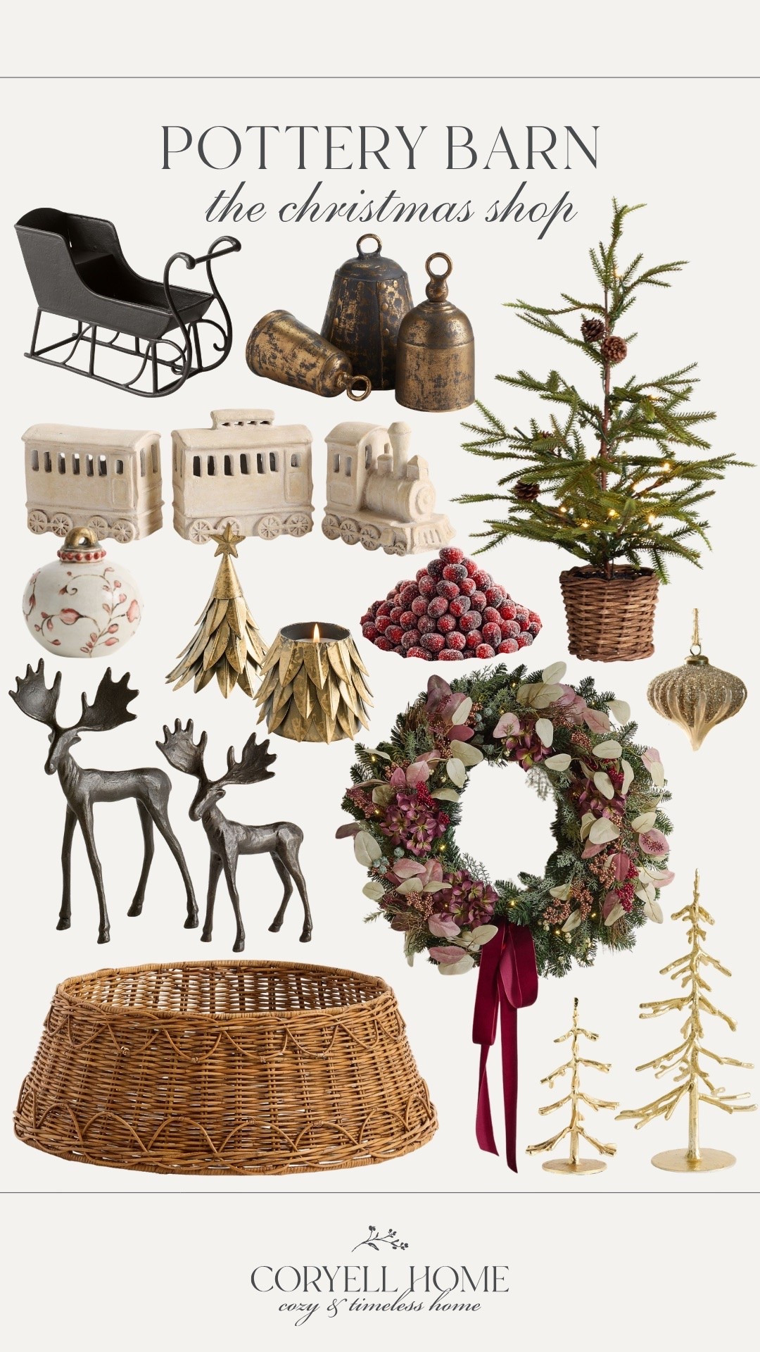 The Christmas shop at Pottery Barn is so beautiful — I am eyeing this pretty wreath! So many classic holiday decor finds, and a few more fun pieces too 🎄 I can’t wait to decorate for Christmas!

#LTKHome #LTKSeasonal
