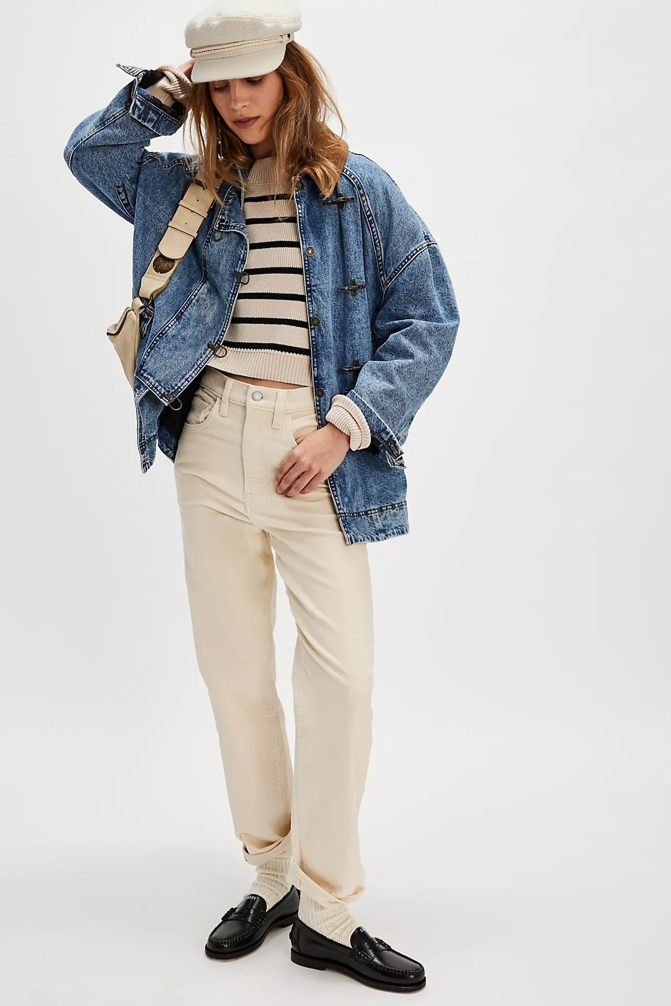 Levi's Ribcage Straight Ankle Corduroy Jeans | Free People (Global - UK&FR Excluded)
