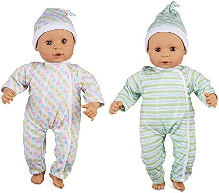 Melissa & Doug Mine to Love Twins Sebastian & Sofia 15” Medium Skin-Tone Boy and Girl Baby Doll... | Amazon (US)