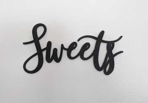 Sweets Bar Sign Decor - Wedding Engagement Party Bridal Shower Bachelorette Baby Shower Photo Bac... | Etsy (US)