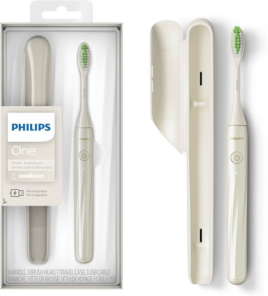 Philips Sonicare One by Sonicare Rechargeable Toothbrush, Snow, HY1200/27 | Amazon (US)