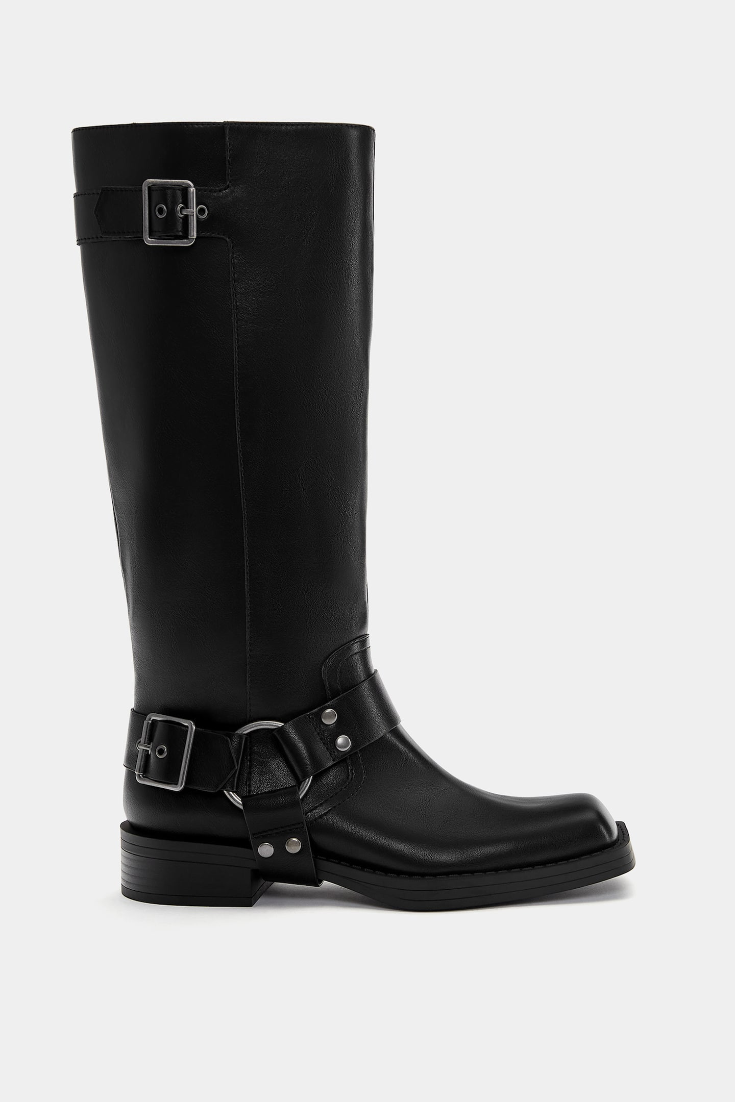 Biker boots with buckles | PULL and BEAR UK