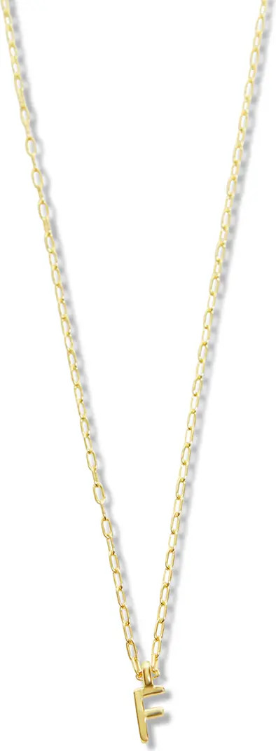 Argento Vivo Sterling Silver Initial Pendant Sterling Silver Paper Clip Chain Necklace | Nordstro... | Nordstrom