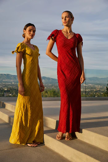 Kimmie Maxi Dress in Red-Brown | Böhme US