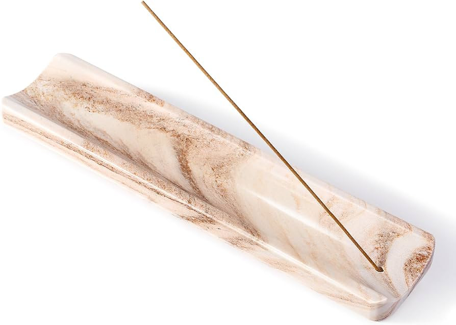 Koville Marble Incense Holder, Incense Holder for Sticks, Incense Sticks Holder Ash Catcher for M... | Amazon (US)
