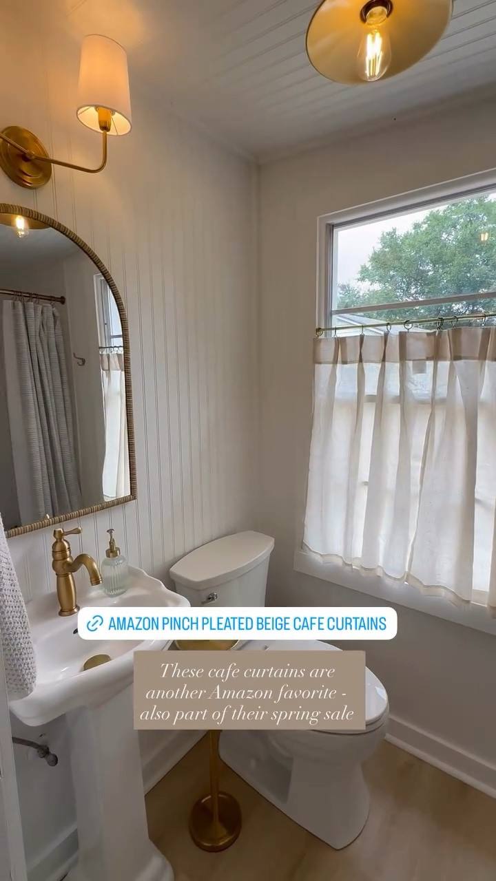 These cafe curtains are another Amazon favorite - also part of their spring sale