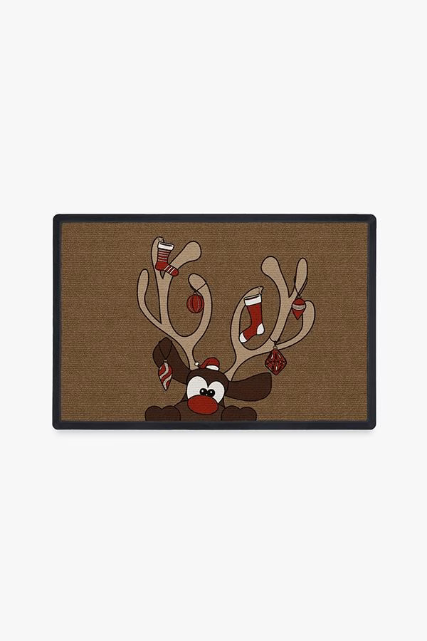 Holiday Reindeer Doormat | Ruggable