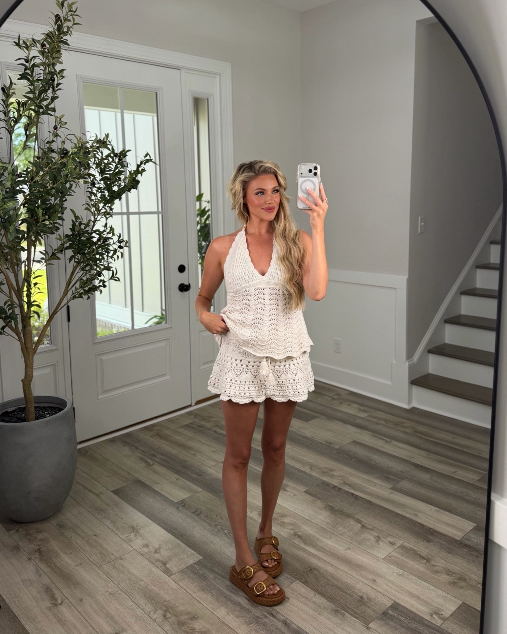 Seriously obsessed with this crochet set!!

#LTKootd #LTKSaleAlert