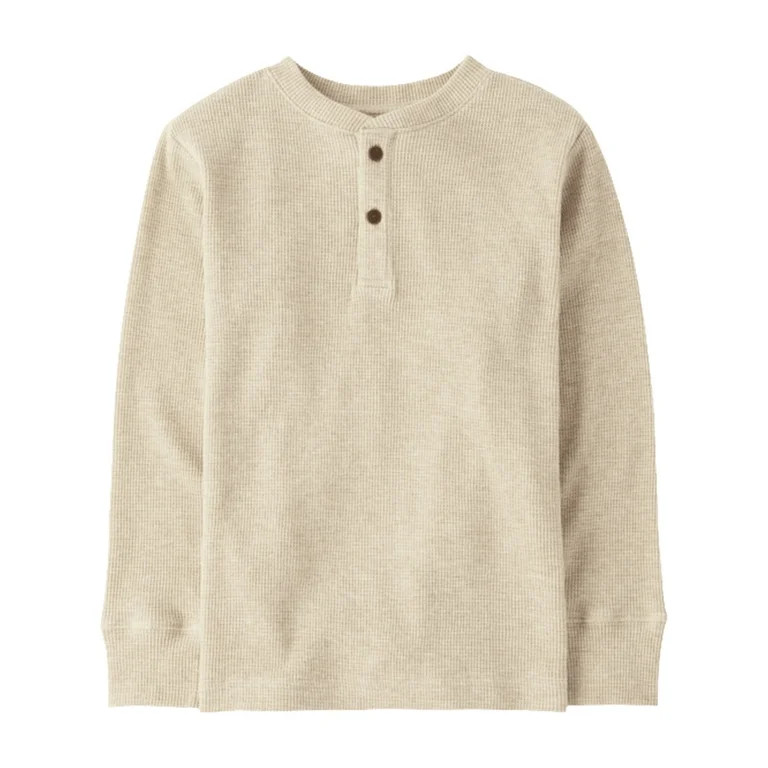 The Children's Place Boys Long Sleeve Thermal Henley Shirt, Sizes XS-XXL | Walmart (US)