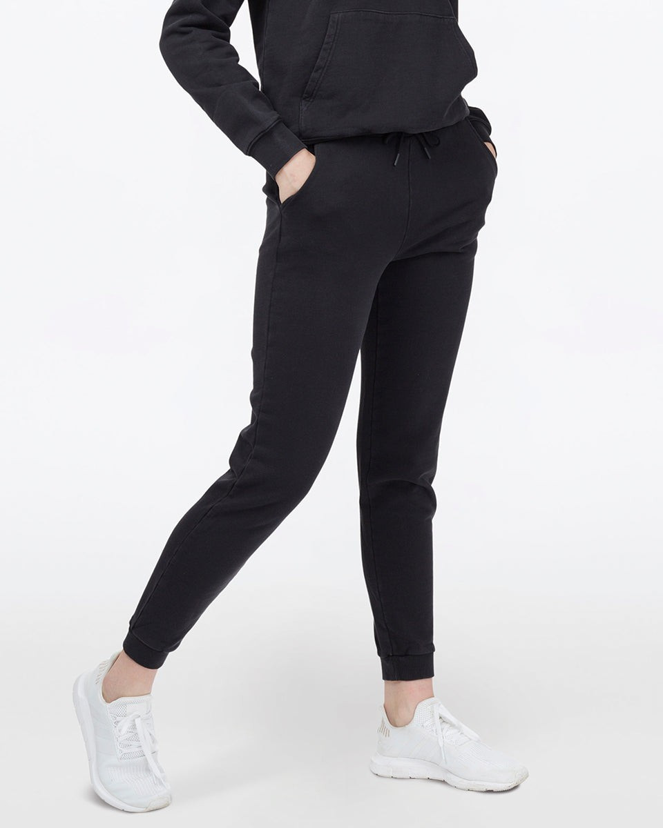 Organic French Terry Fulton Jogger (JET BLACK / L) | tentree