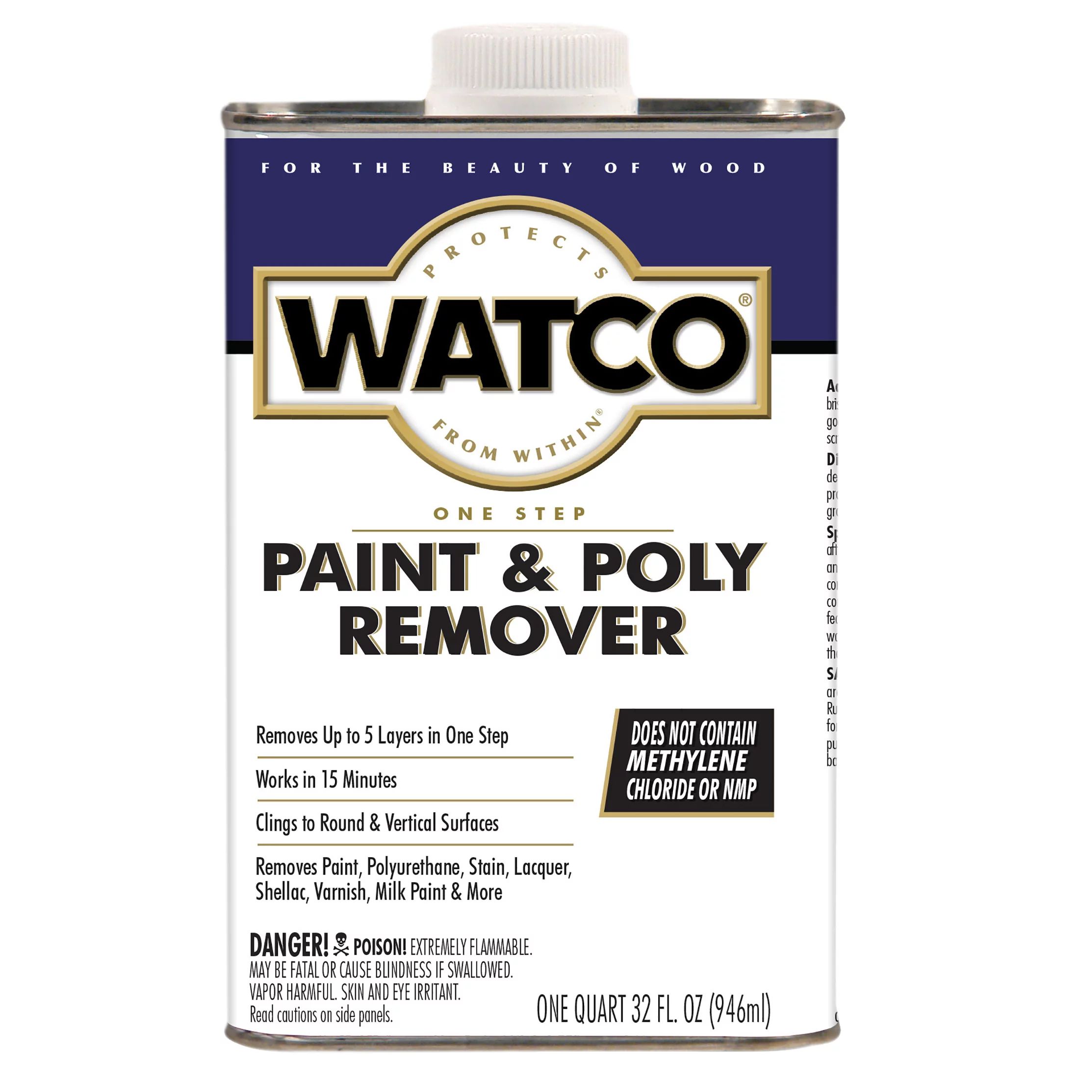 Rust-Oleum Watco One Step Paint & Poly Remover-351926, Quart | Walmart (US)