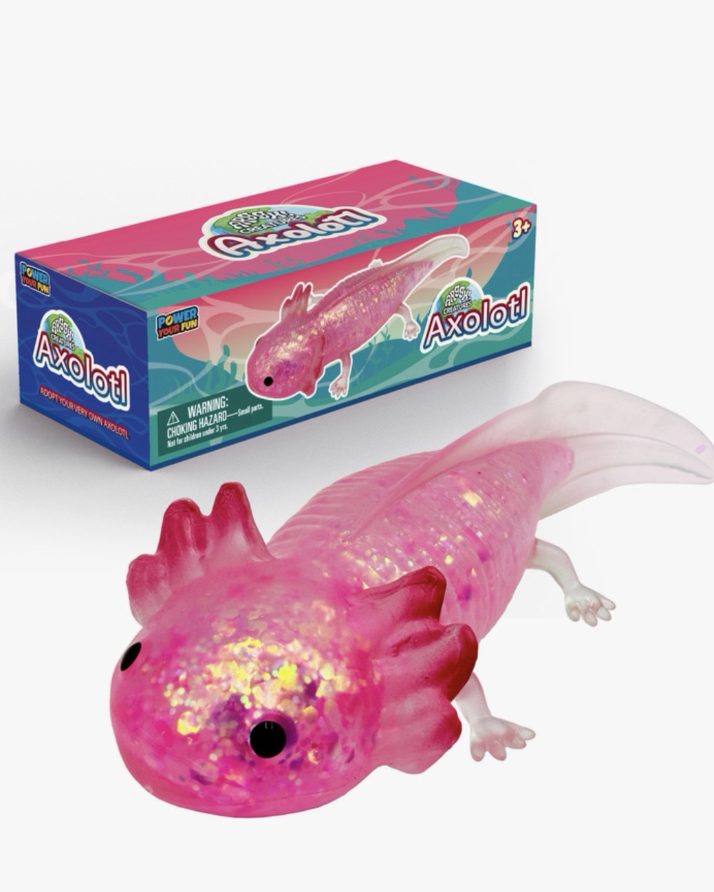 These axolotl squishies are likely the next big craze! The glitter one will probably end up being the hardest to get. But, they also have a plain pink and plain blue one. I linked them all here! 🩷

#trendingtoys #viraltoys #squishies #squishtoys #stresstoys #axolotl #glittersquishies