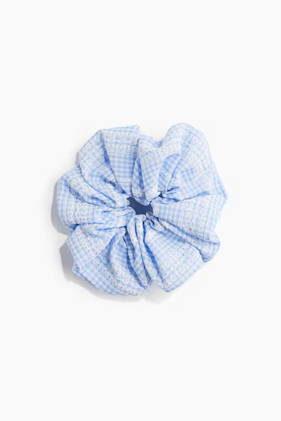 H & M - Besticktes Scrunchie - Türkis - Damen | H&M (DE, AT, CH, NL, FI)
