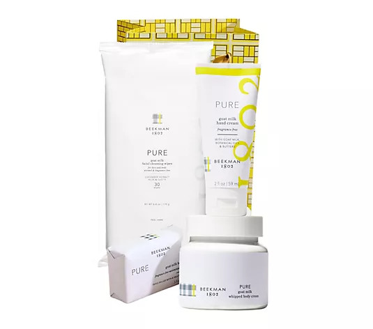 Beekman 1802 4-Piece Goat Milk Bath & Body GiftCollection - QVC.com | QVC