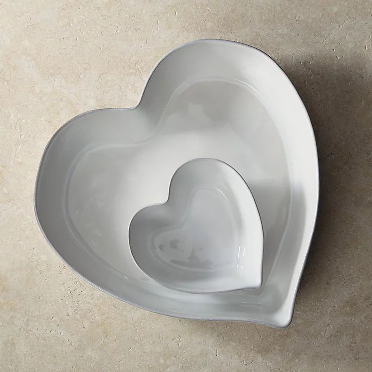 Porto Stoneware Large Heart Roaster | Weddings | The White Company | The White Company (UK)