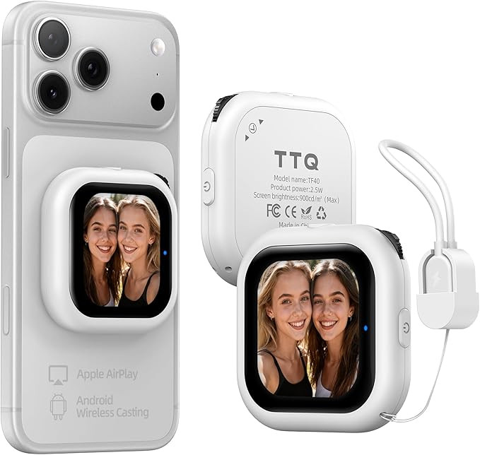 Wireless Vlog Selfie Monitor Screen with AMOLED Display, 4K Phone Vlog Selfie Monitor Screen Blue... | Amazon (US)