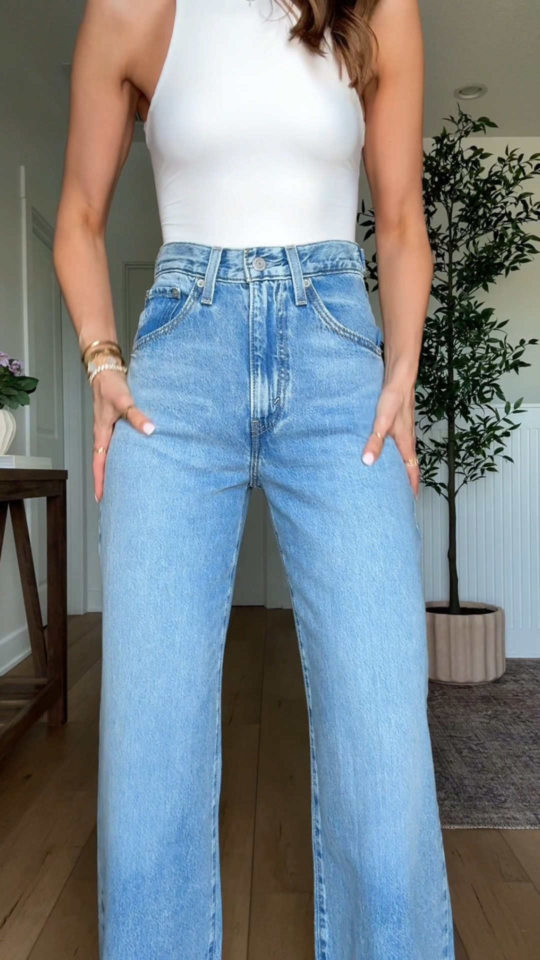 Amazon Levi waist jeans that eliminate the waist gap! Wearing sz 24 in color ‘invested indigo and ‘reign of the rinse’. Perfect for date night + the office + a concert, etc. runs a little long - I need a heel with these and I am 5’3. Date night outfit. Spring outfit. Summer outfit. Concert outfit. Elevated casual. Vacation outfit. Travel outfit.

#LTKootd #LTKgrwm #LTKPetite
