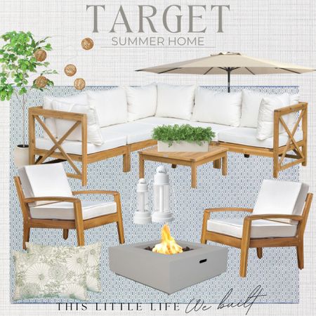 Target Home / Target Outdoor / Threshold Outdoor / Outdoor Furniture / Outdoor Decor / Outdoor Throw Pillows / Outdoor Accent Chairs / Outdoor Seating / Outdoor Fire pits / Threshold Furniture / Outdoor Area Rugs / Patio Decor / Summer Patio / Patio Furniture / Patio Seating / Patio Entertaining / Outdoor Lighting / Outdoor Dining/ Outdoor Entertaining / Summer Patio

#LTKstyletip #LTKSeasonal #LTKhome